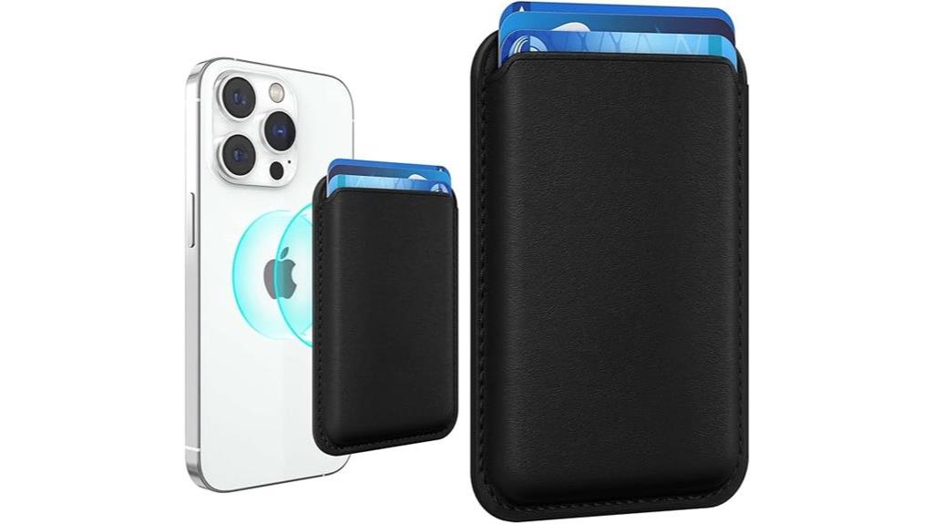 magnetic rfid leather holder