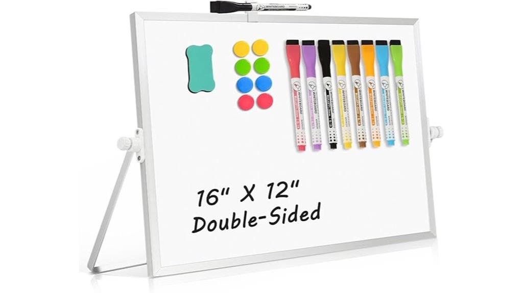 magnetic whiteboard with stand