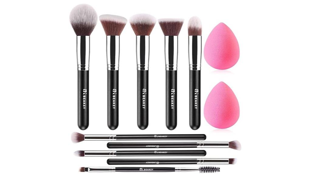 makeup brushes and applicators