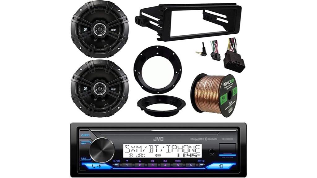 marine bluetooth stereo bundle