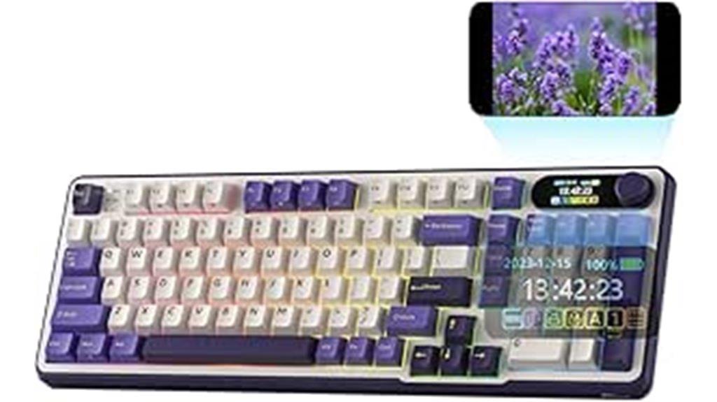 mechanical keyboard with smart display