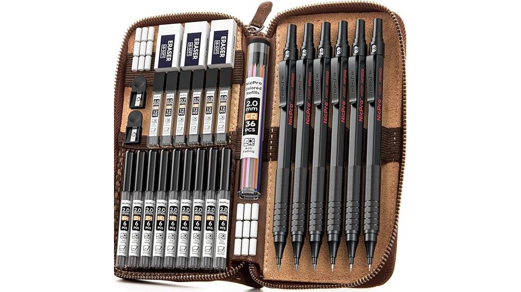 metal mechanical pencil set