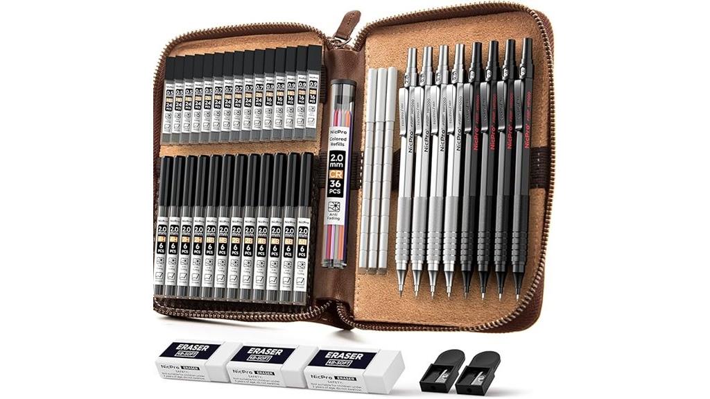 metal mechanical pencil set