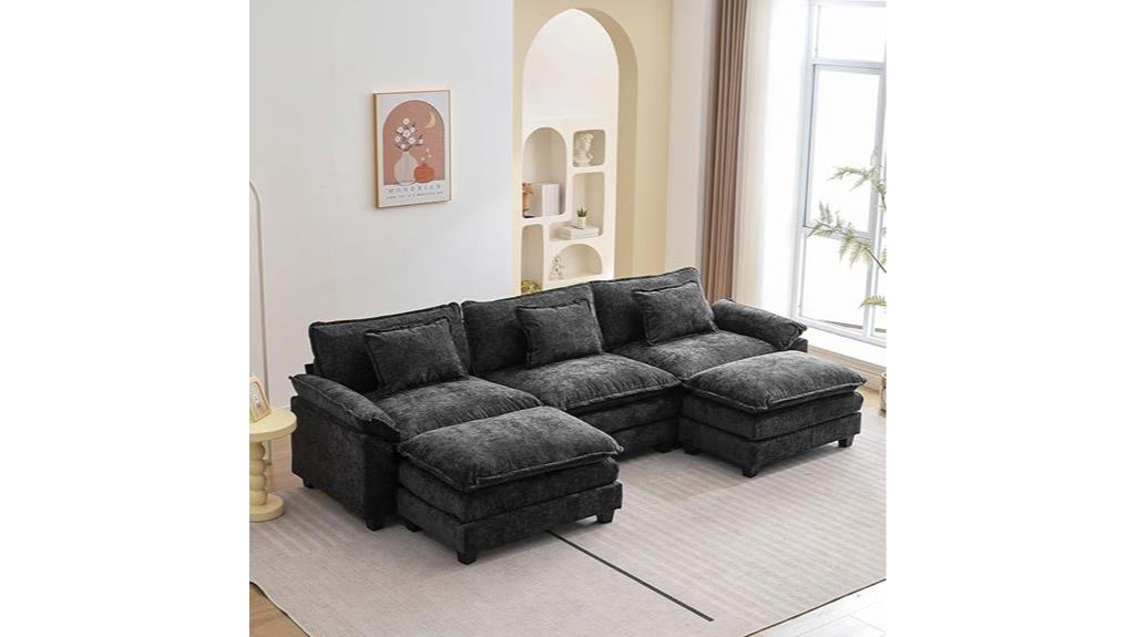 modular sofa with ottoman