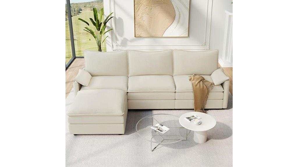 modular sofa with ottoman