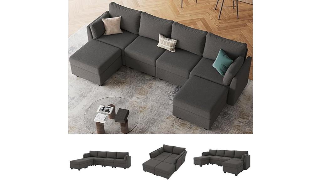 modular storage sectional sofa