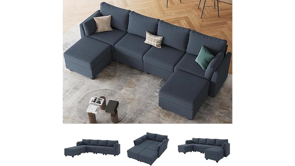 modular storage sectional sofa