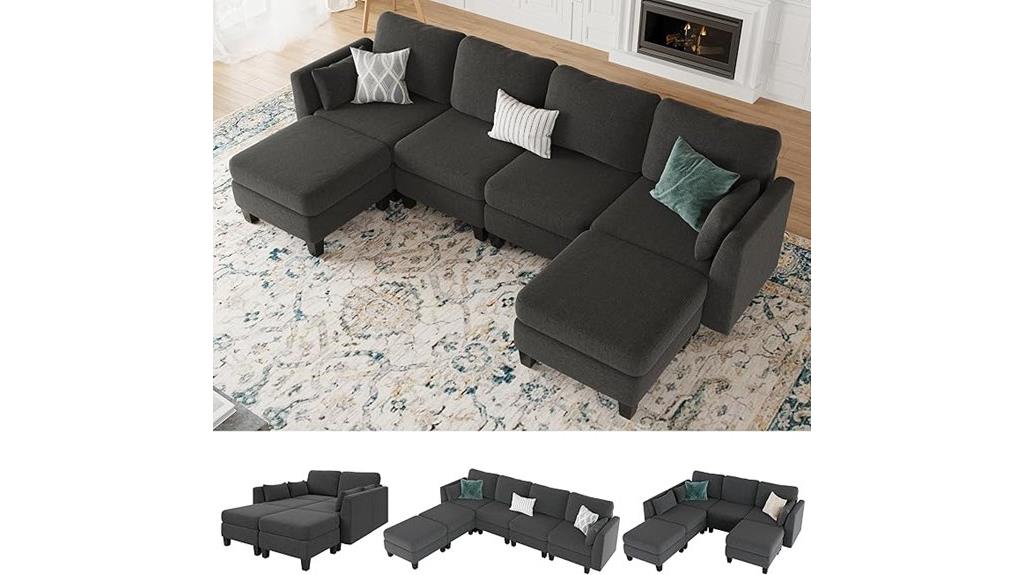 modular u shaped sofa