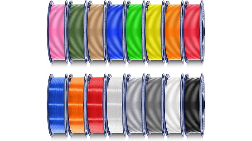 multi color pla filament set