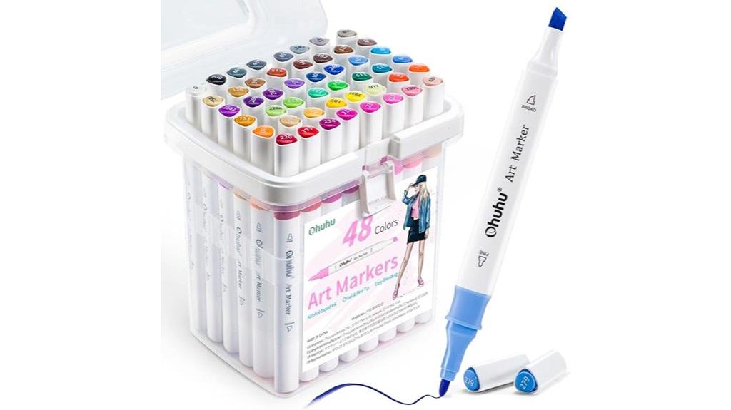 multicolor alcohol marker set