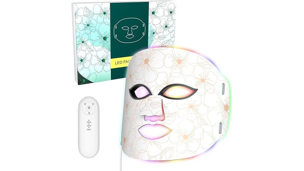 multicolor led face mask