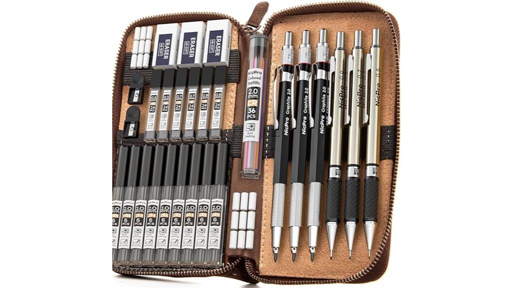 nicpro leather pencil set