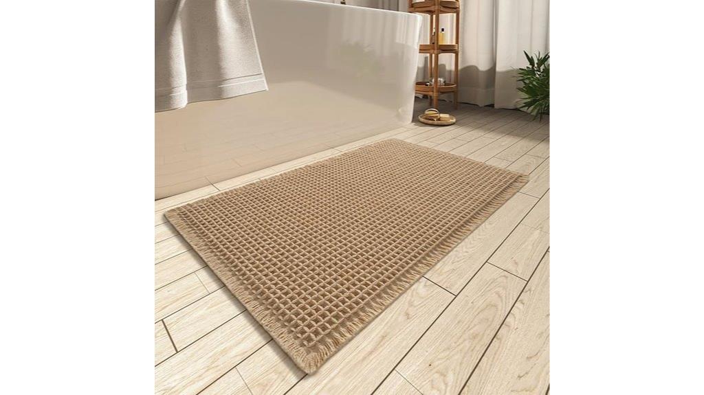 non slip waffle bath mat