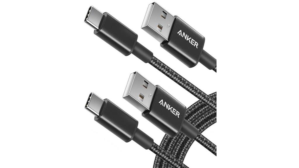 nylon usb c charging cables