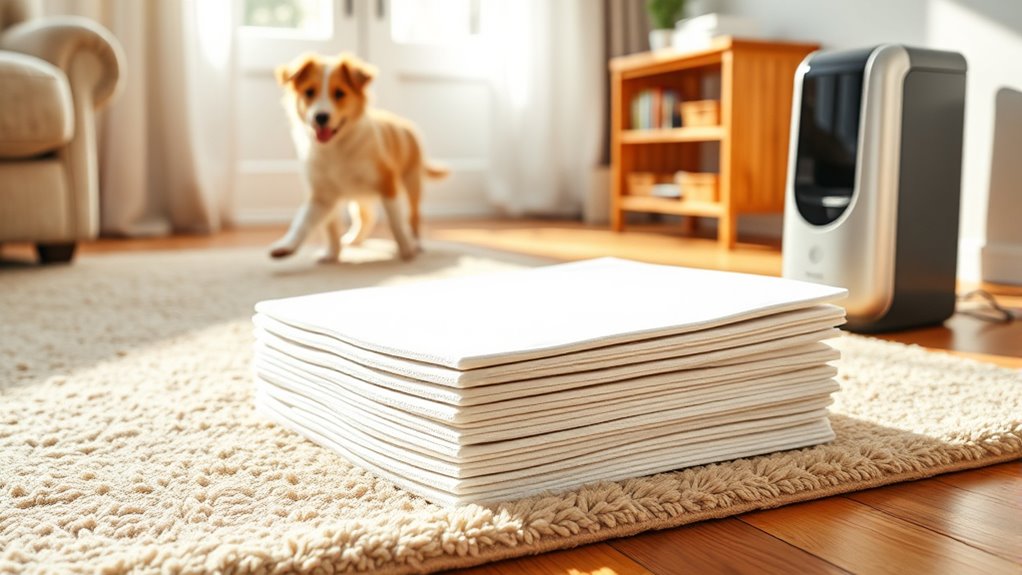 odor free puppy training pads