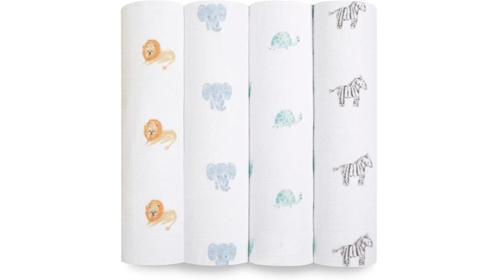 organic swaddle blanket set