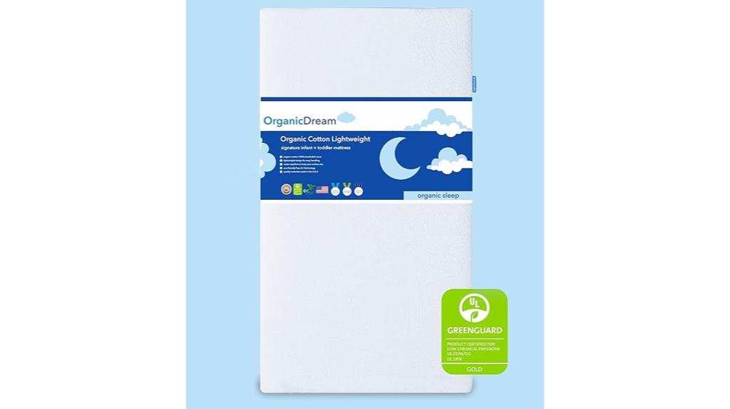 organic white toddler mattress