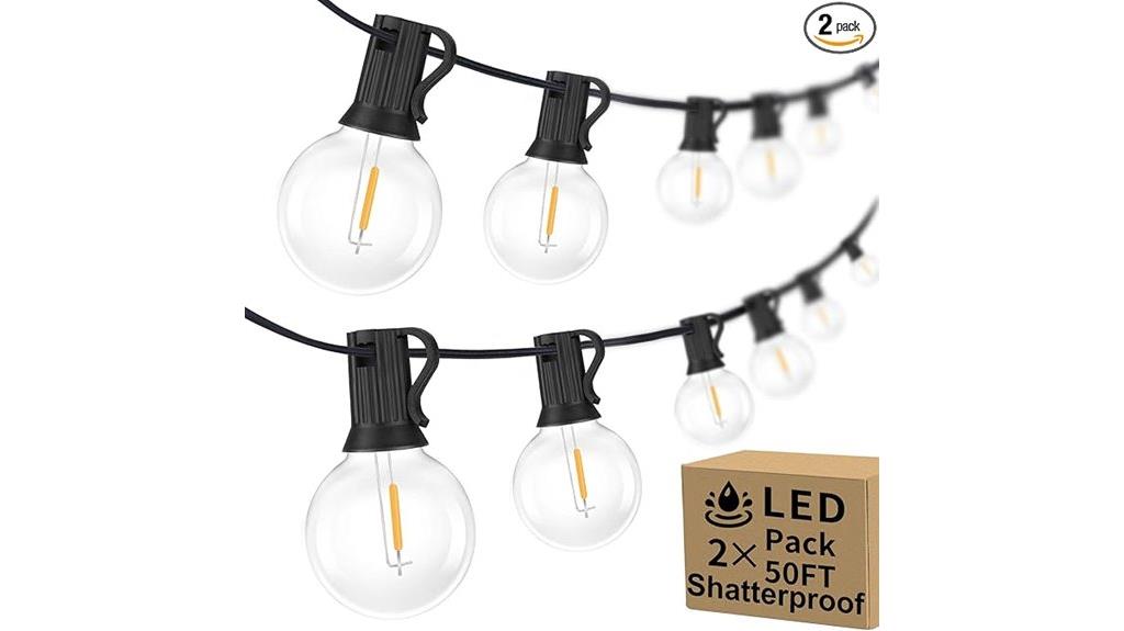 outdoor 100ft led string lights