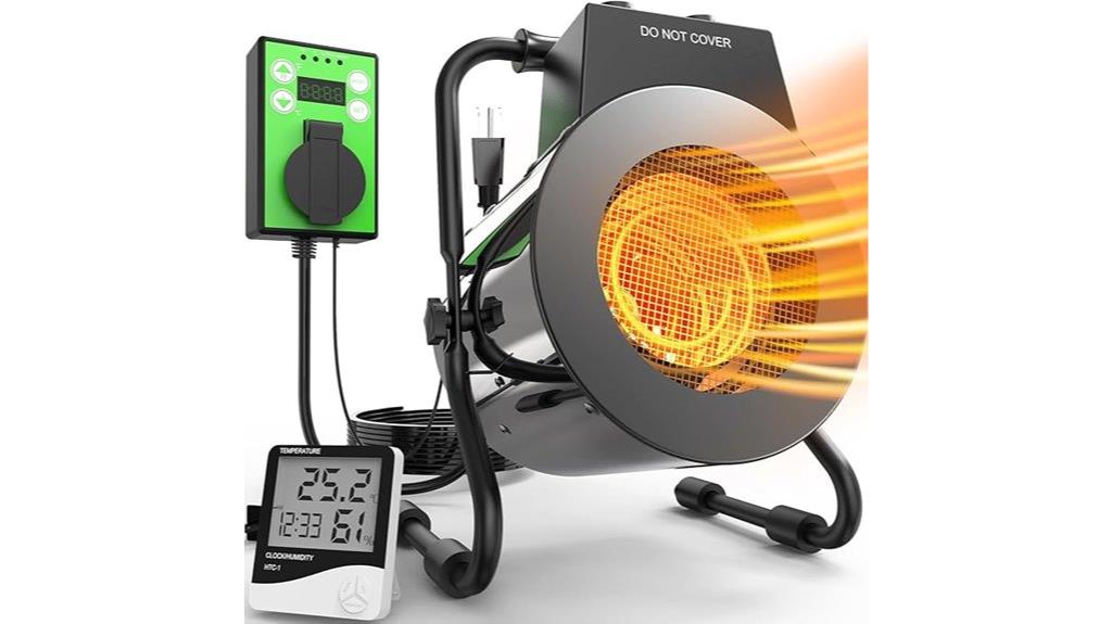 outdoor 1500w thermostat heater