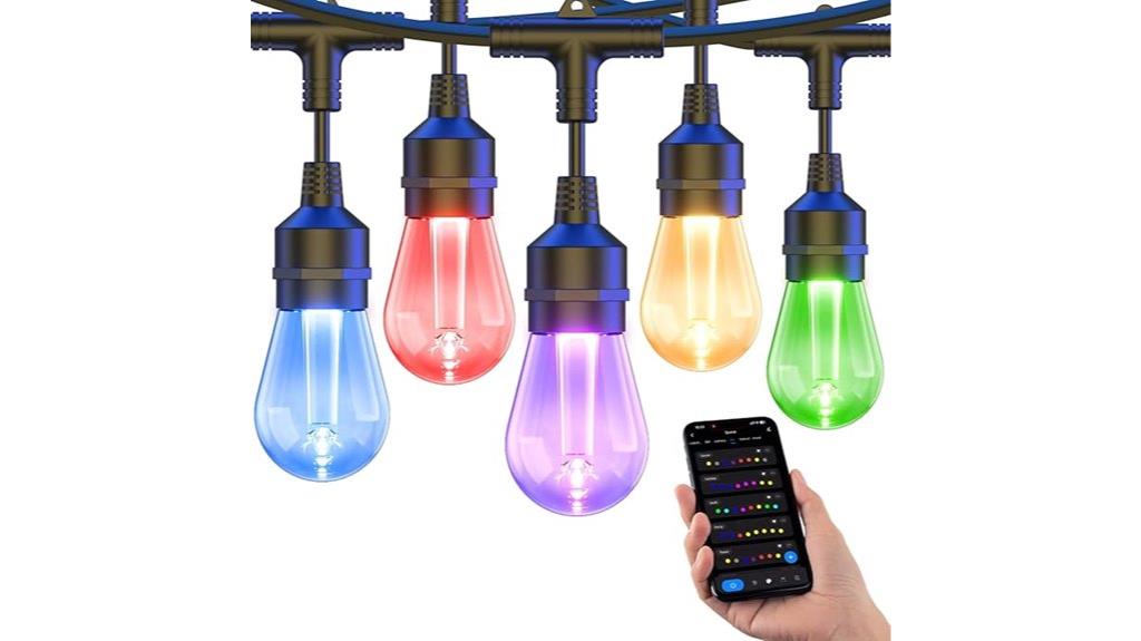 outdoor string lights 98ft