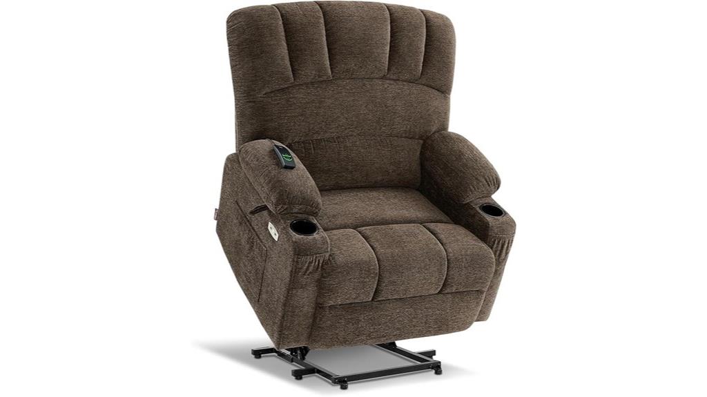 oversized recliner with heat