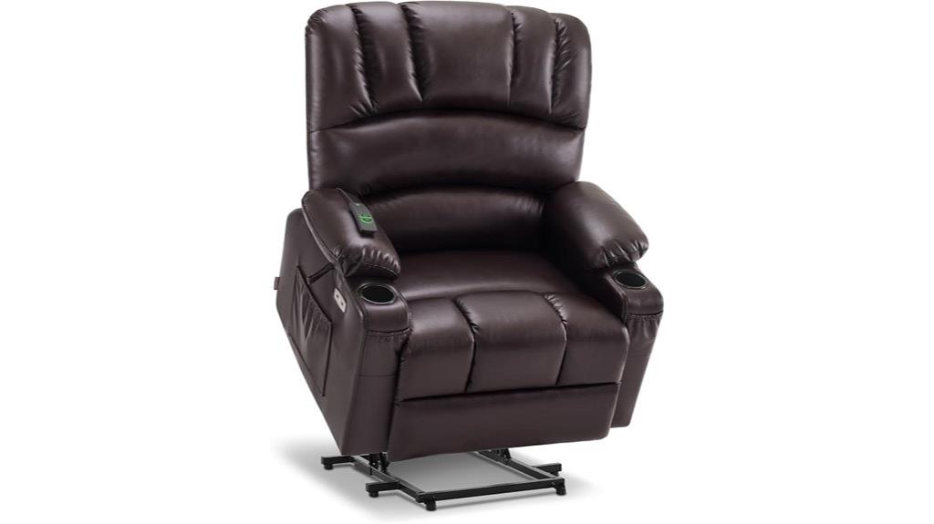 oversized recliner with heat