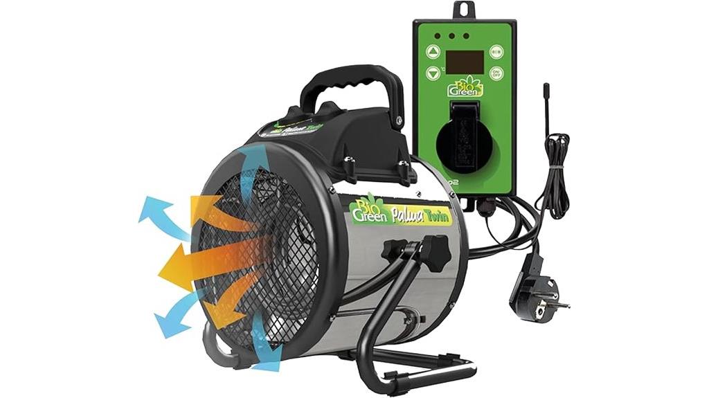palma greenhouse heater digital