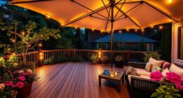 patio umbrella lighting options