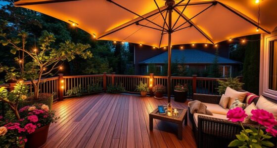 patio umbrella lighting options