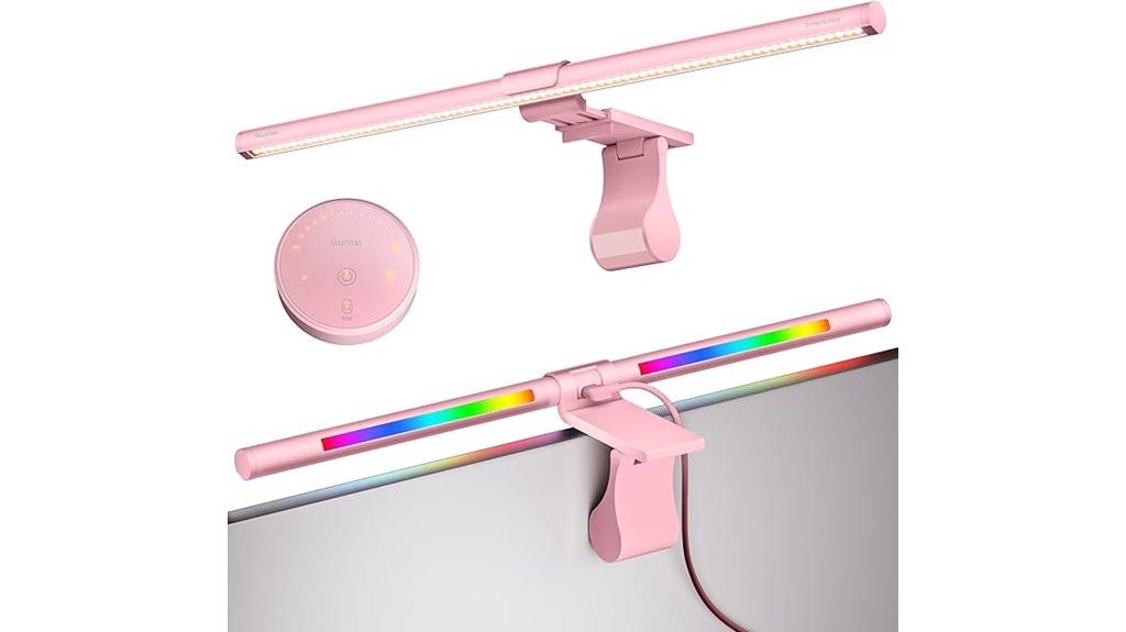 pink rgb light bar