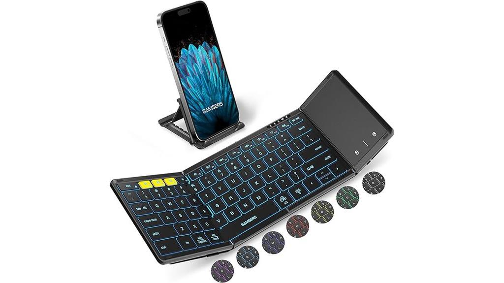 portable bluetooth keyboard with touchpad