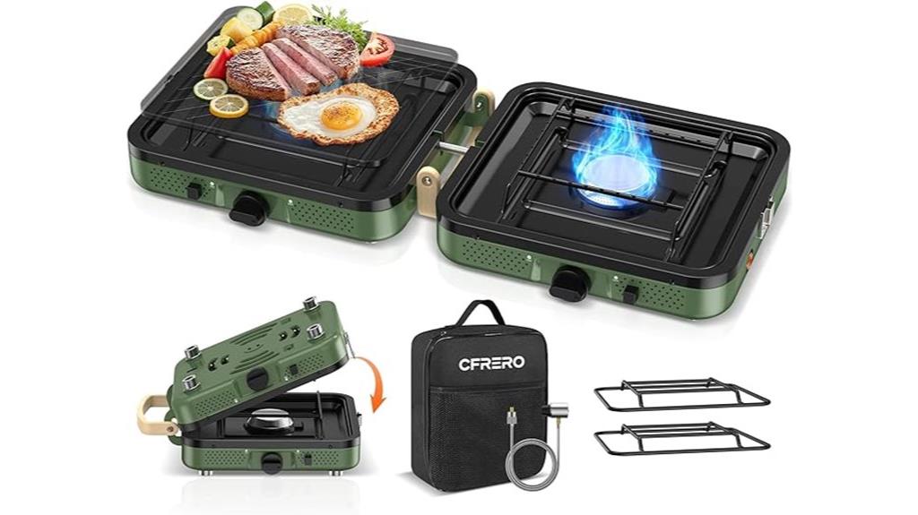 portable dual burner stove
