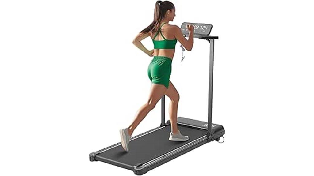 portable electric treadmill with handle