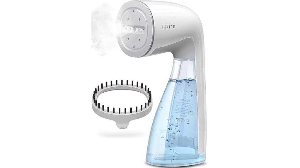 portable garment steaming device