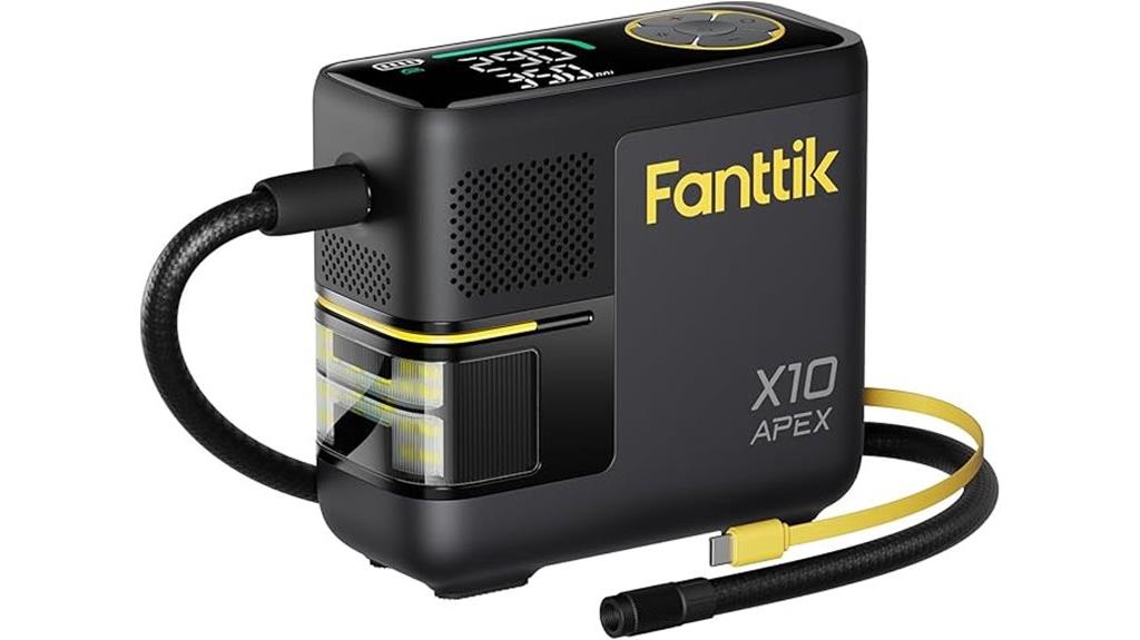 portable inflator with gauge