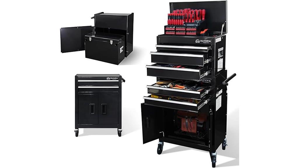 portable metal tool chest
