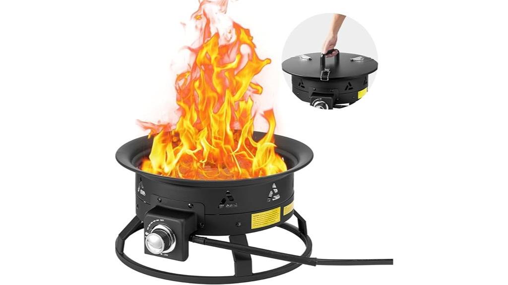 portable propane fire pit