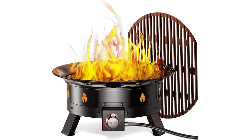 portable propane fire pit