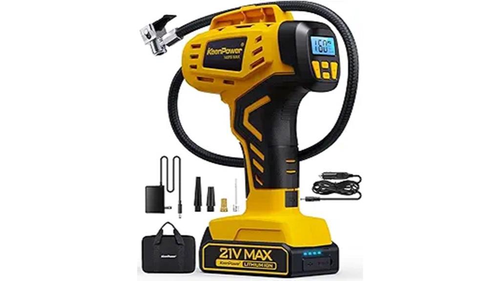 portable rechargeable air compressor
