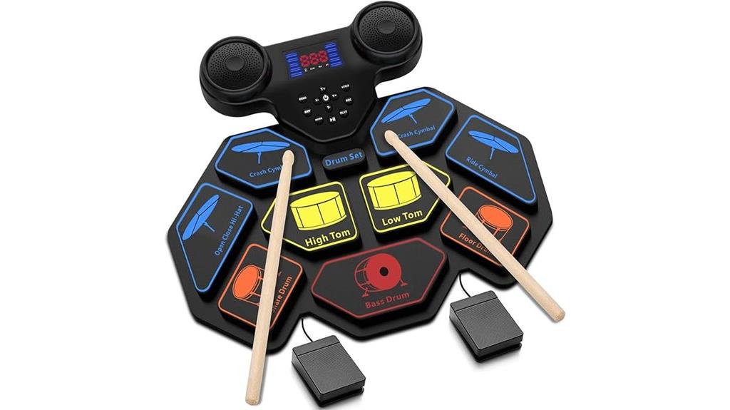 portable roll up midi drum