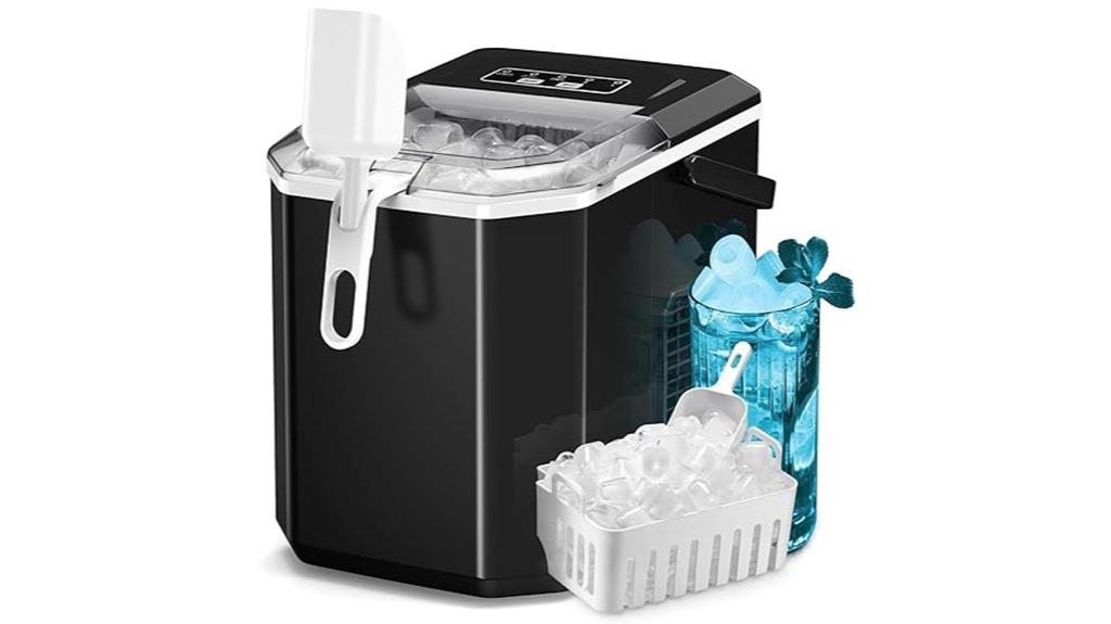 portable self cleaning ice maker