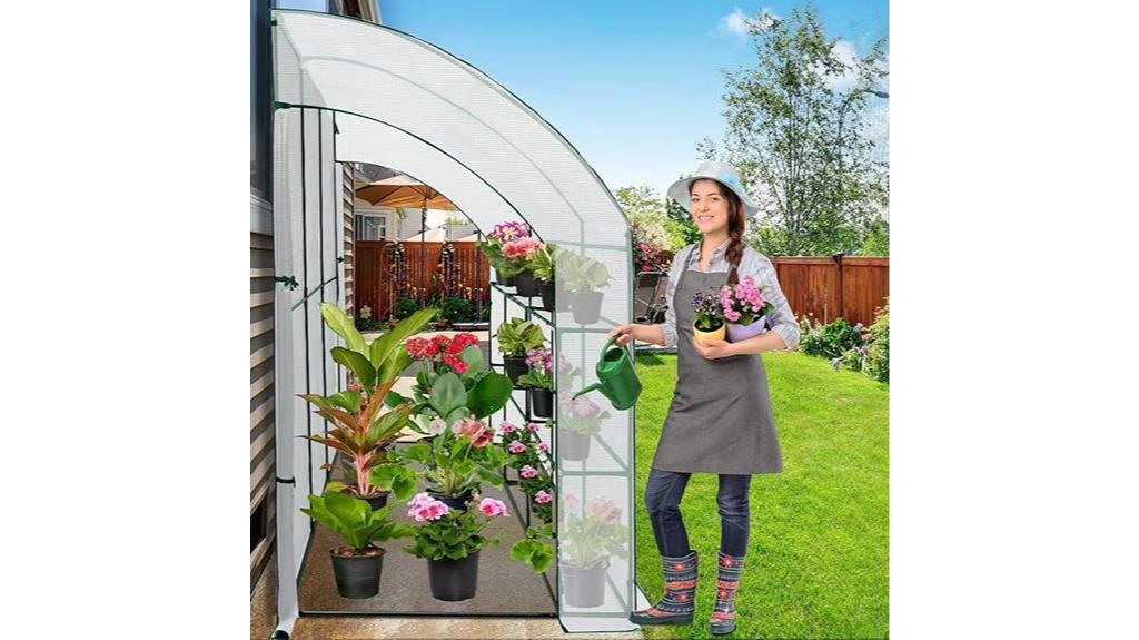 portable three tier greenhouse