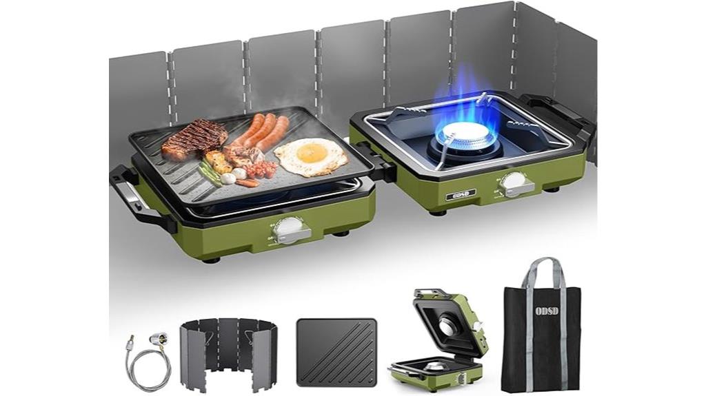 portable two burner stove
