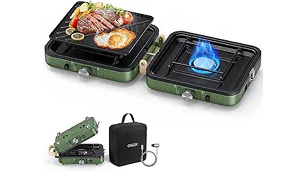 portable two burner stove