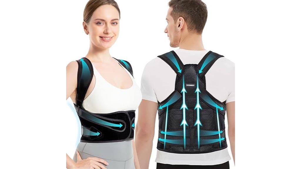 posture corrector large black