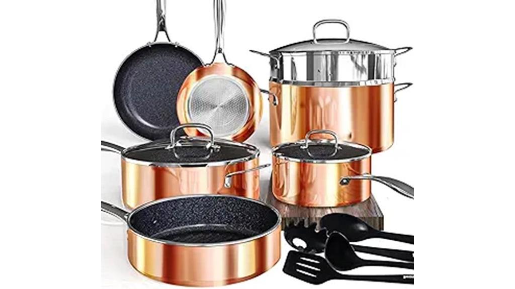 premium 14 piece cookware set