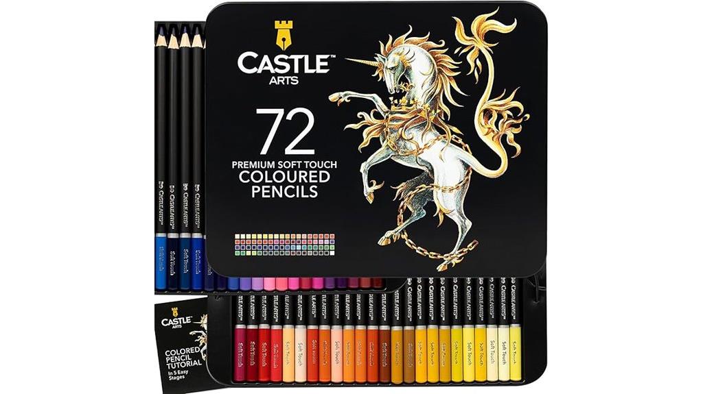 premium 72 color soft pencils