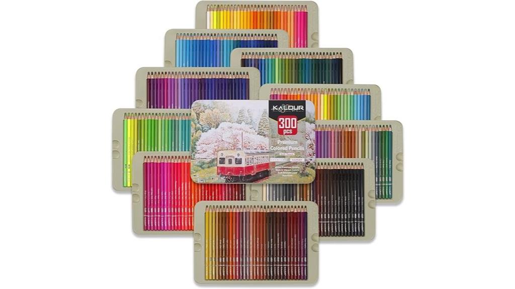 professional 300 colored pencils