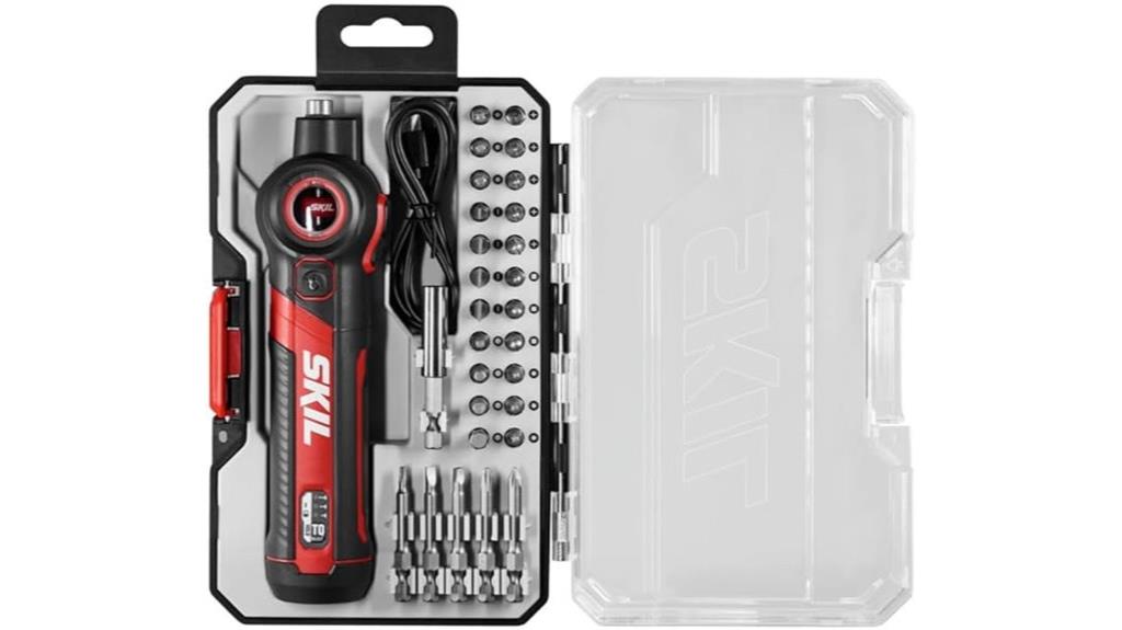 rechargeable 4v screwdriver with pivot