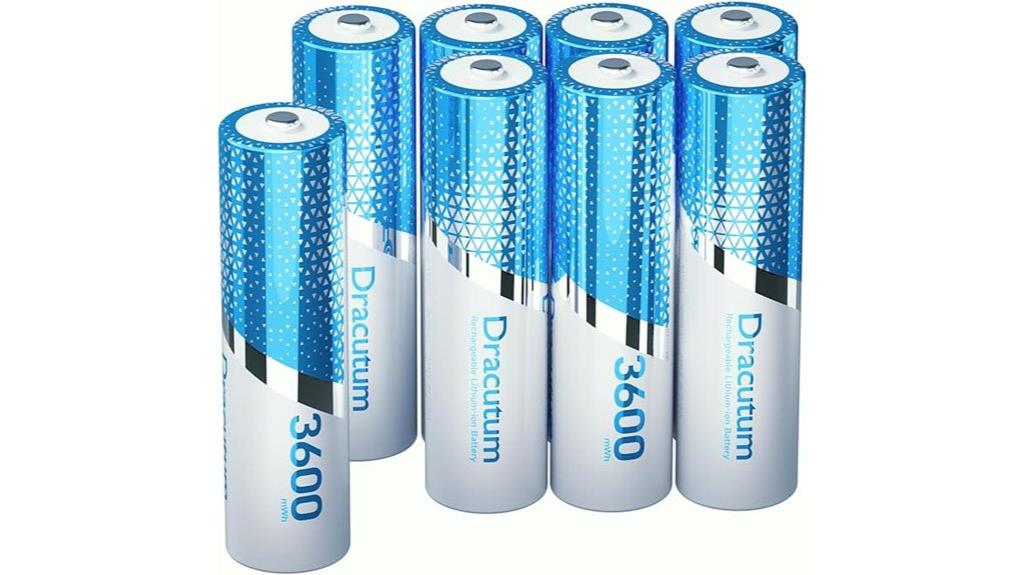 rechargeable aa lithium batteries